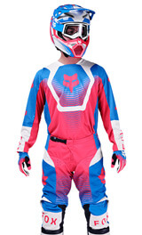 Tenue Cross Fox Racing 180 Collect Bleu/Rose 2026