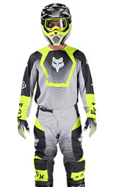 Tenue Cross Fox Racing 180 Collect Gris/Jaune Fluo 2026