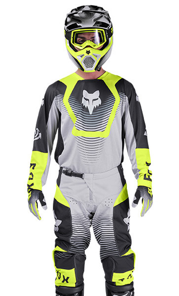 Tenue Cross Fox Racing 180 Collect Gris/Jaune Fluo 2026