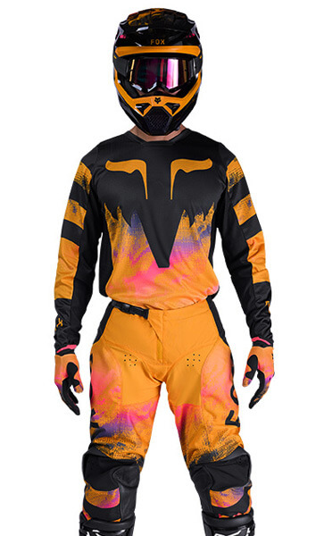 Tenue Cross Fox Racing 180 Kairos Orange/Noir 2026