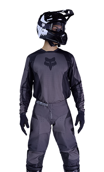 Tenue Cross Fox Racing 180 Shield Noir/Gris 2026