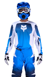 Tenue Cross Fox Racing 180 Shield Bleu/Blanc 2026