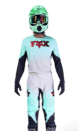 Tenue Cross Fox Racing 360 Drip Bleu Turquoise/Sable 2026
