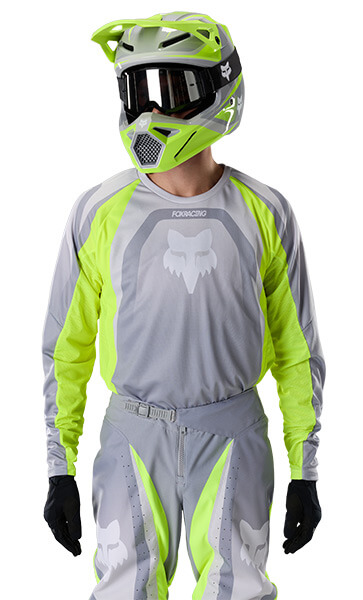 Tenue Cross Fox Racing 180 Frame Gris/Jaune Fluo 2027