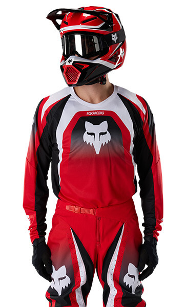 Tenue Cross Fox Racing 180 Frame Rouge/Noir 2027