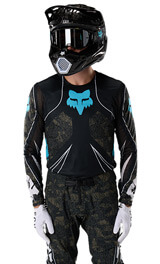 Tenue Cross Fox Racing Flexair Apex Noir et Bleu 2027