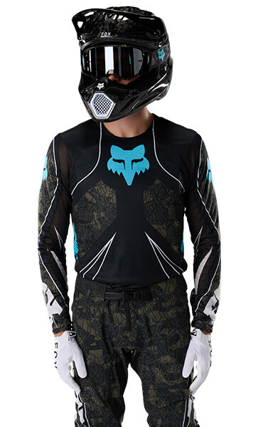 Tenue Cross Fox Racing Flexair Apex Noir et Bleu 2027