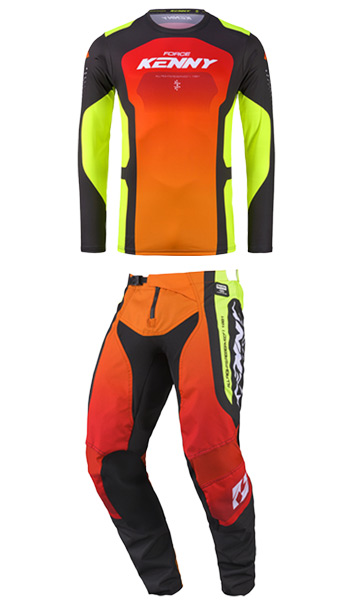 Tenue Cross Kenny Force Race Jaune/Rouge 2027