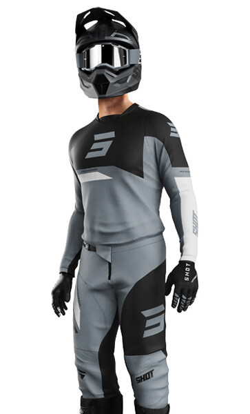 Tenue Cross SHOT Devo Star Gris/Noir 2024