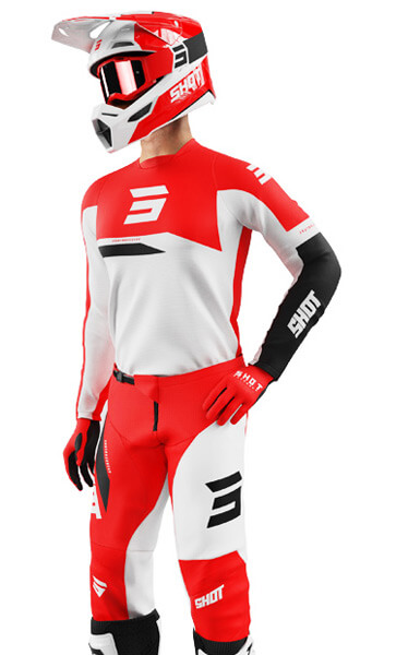 Tenue Cross SHOT Devo Star Rouge/Blanc 2024