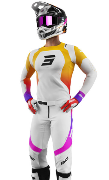 Tenue Cross SHOT Contact Linear Ionyx Blanc/violet Fluo 2026