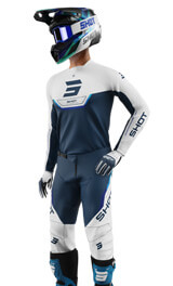 Tenue Cross SHOT Devo Daytona Bleu/Blanc 2026