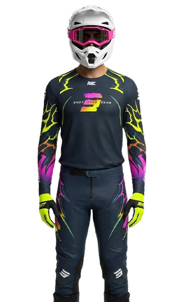 Tenue Cross SHOT Contact RAC Navy/Rose/Jaune 2027