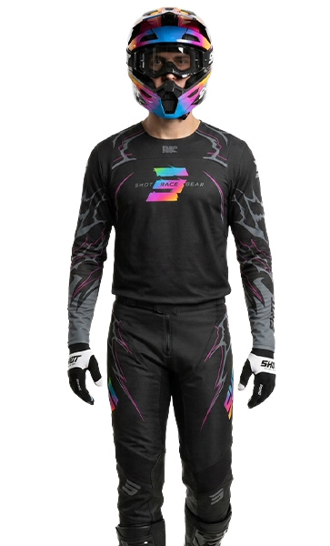 Tenue Cross SHOT Contact RAC Noir/Gris 2027