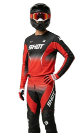 Tenue Cross SHOT Draw Clash Rouge/Noir 2027