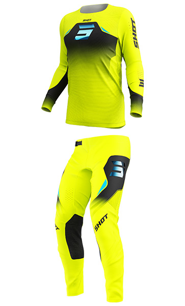 Tenue Cross SHOT Aerolite Phase Jaune Fluo 2027