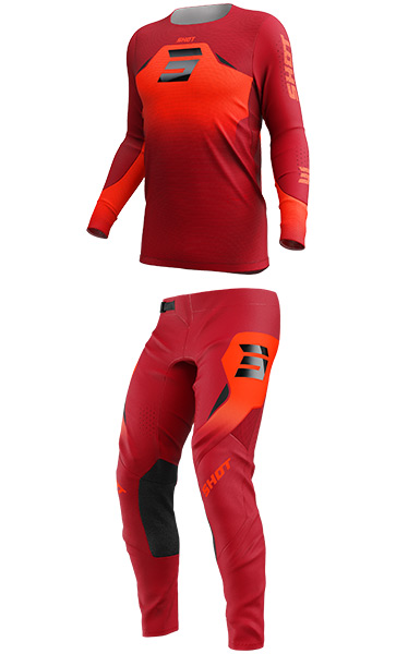 Tenue Cross SHOT Aerolite Phase Rouge 2027