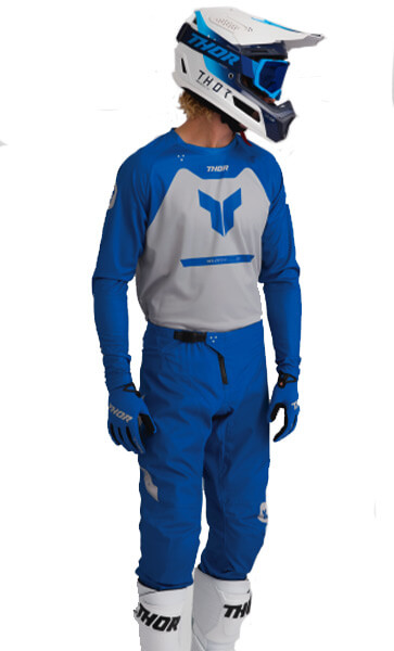 Tenue Cross THOR MX Ridemode Menace Bleu 2026