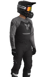 Tenue Cross THOR MX Ridemode Menace Noir 2026