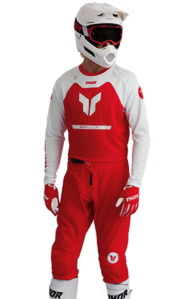 Tenue Cross THOR MX Ridemode Menace Rouge 2026
