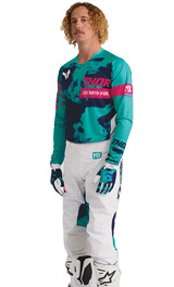 Tenue Cross THOR MX Launchmode Bleach Bleu Turquoise 2026
