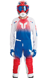 Tenue Cross THOR MX Launchmode Air Darkside Bleu/Rouge 2027