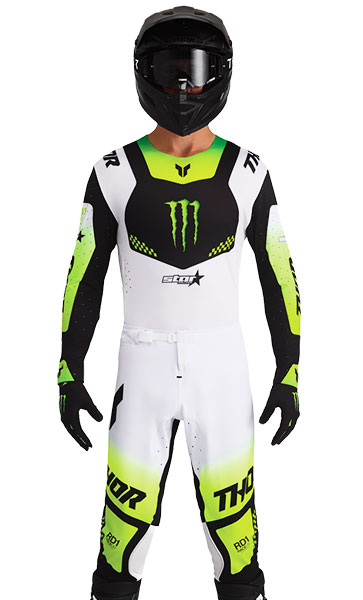 Tenue Cross THOR MX Monster Energy Noir/Blanc LE 2027