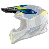 Visière Casque Airoh Aviator 3 Push Gris/Jaune Fluo/Bleu