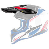 Visière Casque Airoh Aviator 3 Push Blanc/Bleu/Rouge