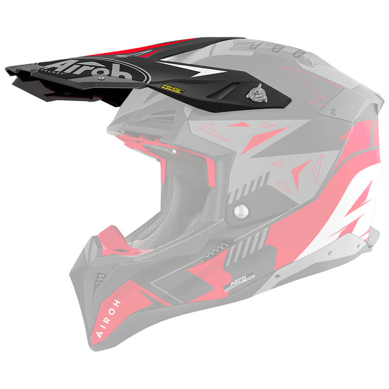 Visière Casque Airoh Aviator 3 Spin Rouge/Noir
