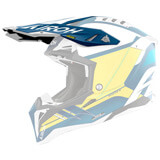 Visière Casque Airoh Aviator 3 Saber Jaune Fluo/Bleu