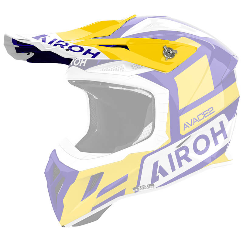 Visière Casque Airoh Aviator ACE 2 Sake Jaune/Bleu