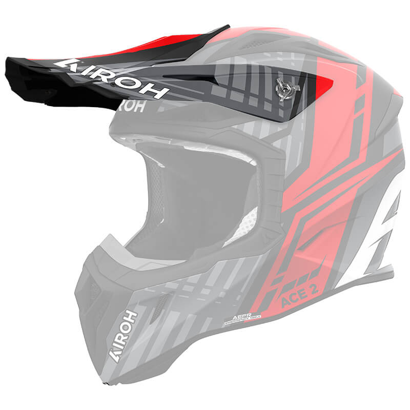 Visière Casque Airoh Aviator ACE 2 Proud Rouge/Noir