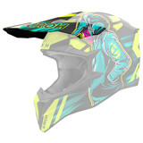 Visière Casque Airoh Aviator Wraaap Cyber Jaune Fluo/Bleu