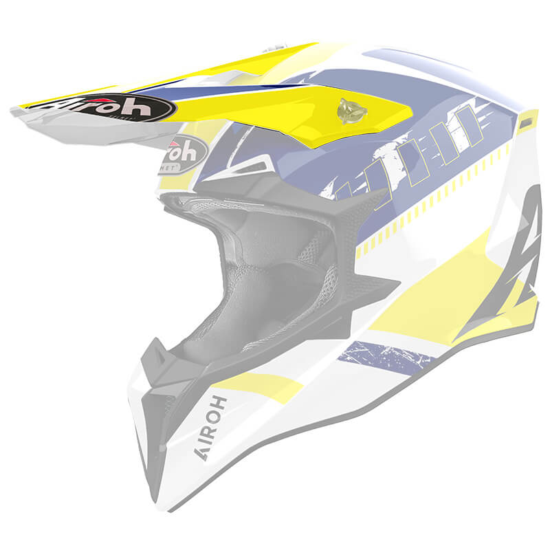 Visière Casque Airoh Aviator Wraaap Feel Jaune/Bleu