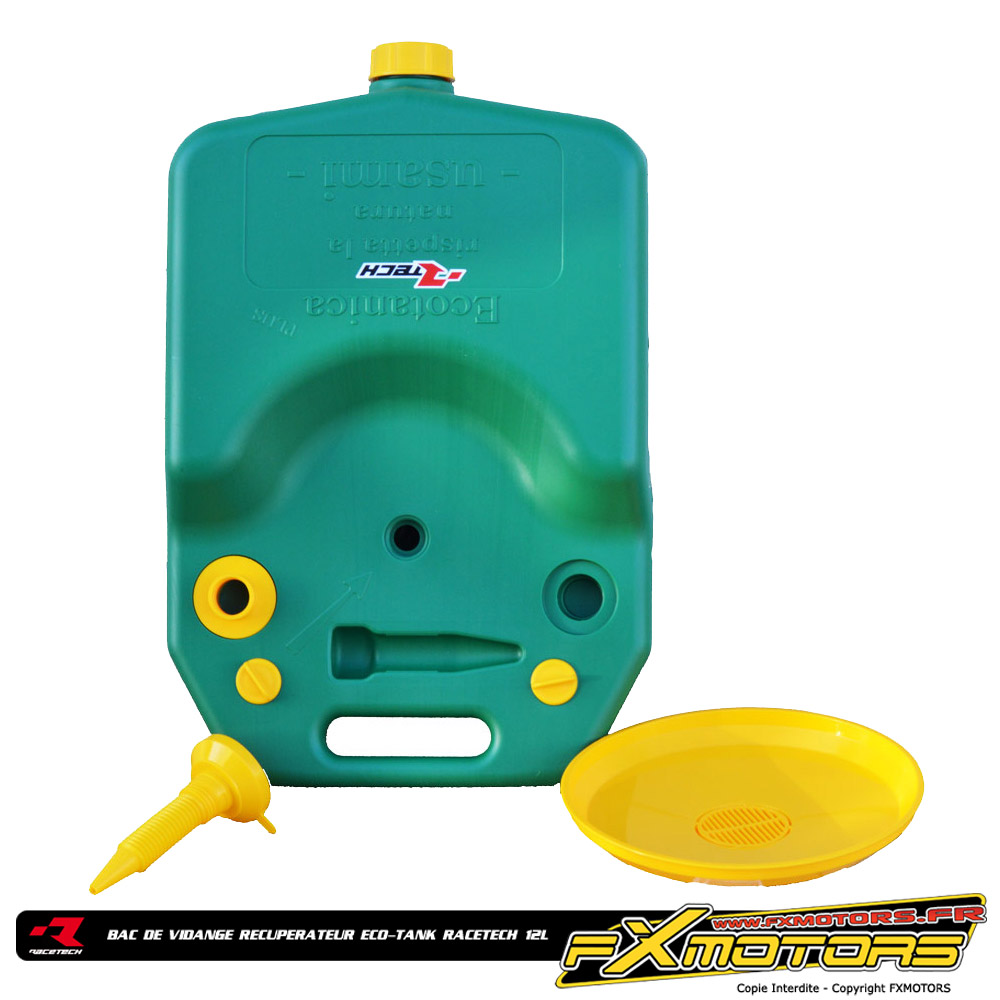 Bac De Vidange 12 Litres - Récupération Huile, Liquides, Entretien Auto/moto