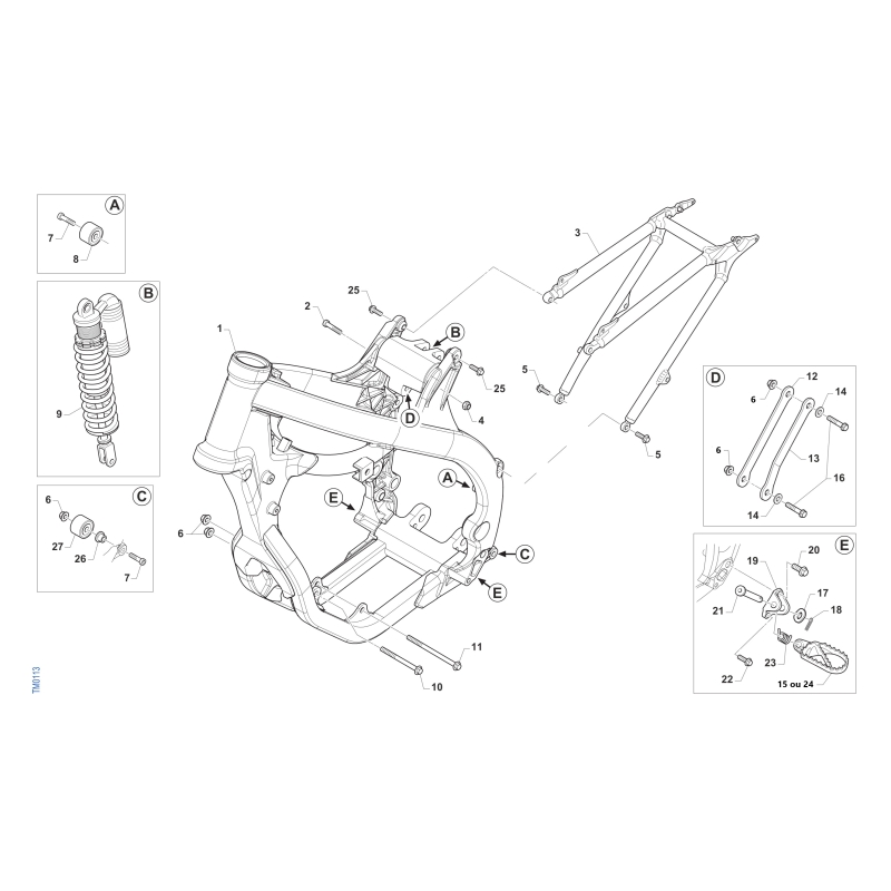CHASSIS TM 85 MX JUNIOR 2015-2025