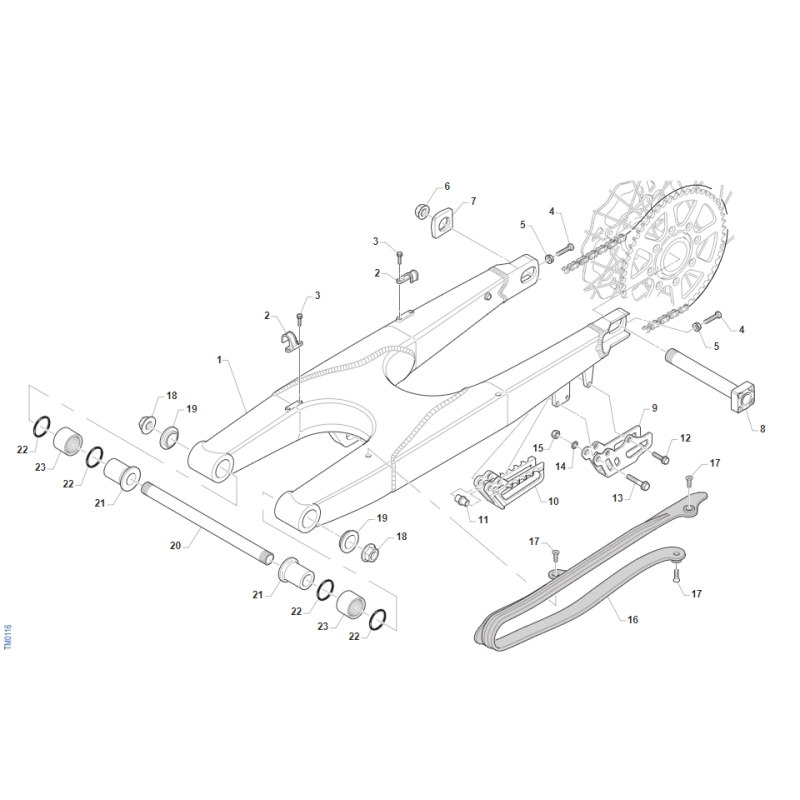 BRAS OSCILLANT TM 85 MX JUNIOR 2015-2025