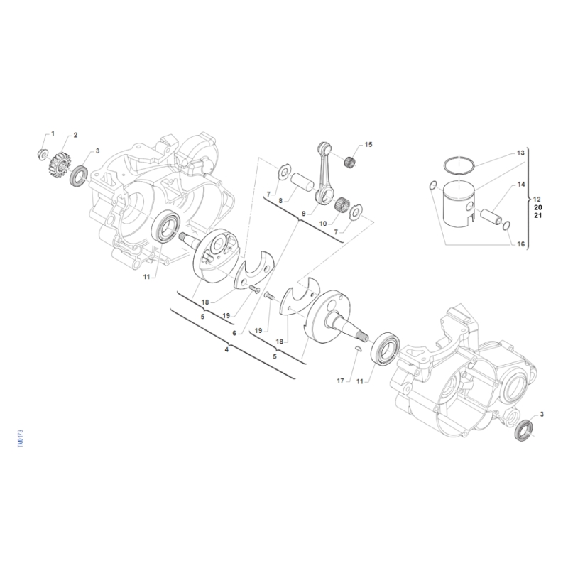 EMBIELLAGE 20MM TM 85 MX JUNIOR 2024-2025