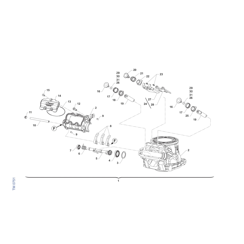 VALVE ECHAPPEMENT TM 125 MX 2T 2025