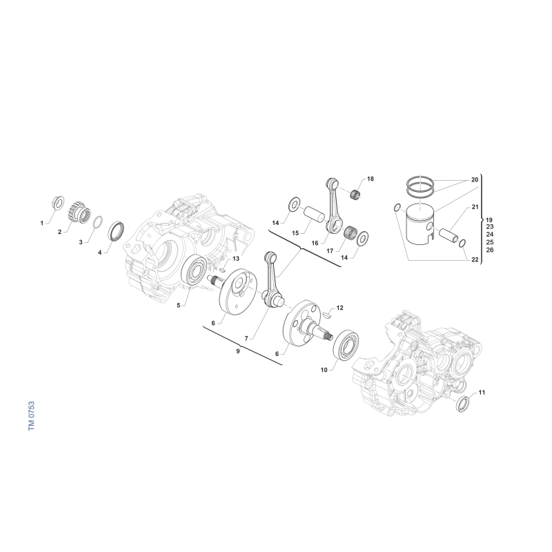 PISTON TM 125 MX 2T 2025
