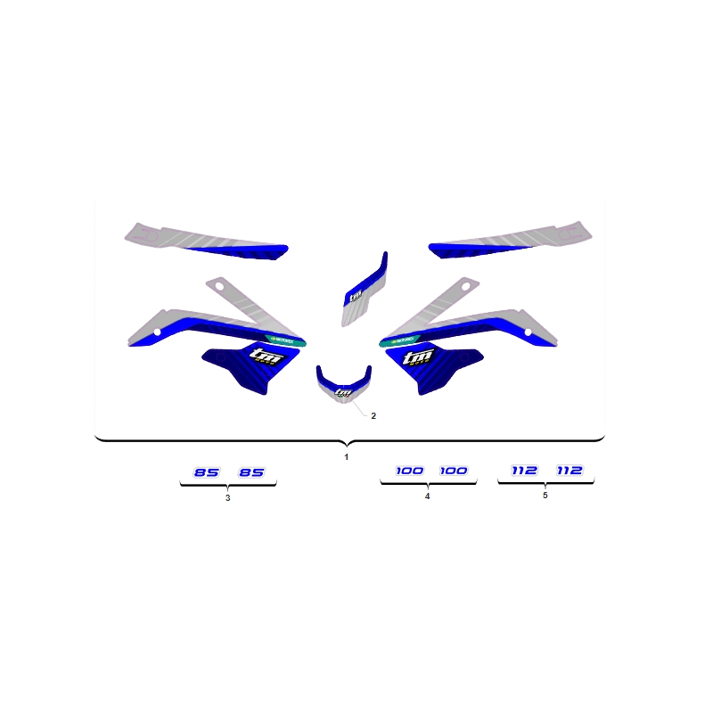 KIT DECO TM 85 MX JUNIOR 2024