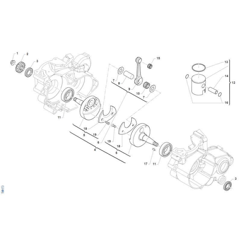 EMBIELLAGE 18MM TM 85 MX JUNIOR 2022-2023