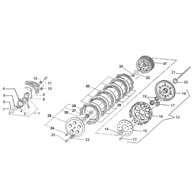 EMBRAYAGE TM 85 MX 2015-2017