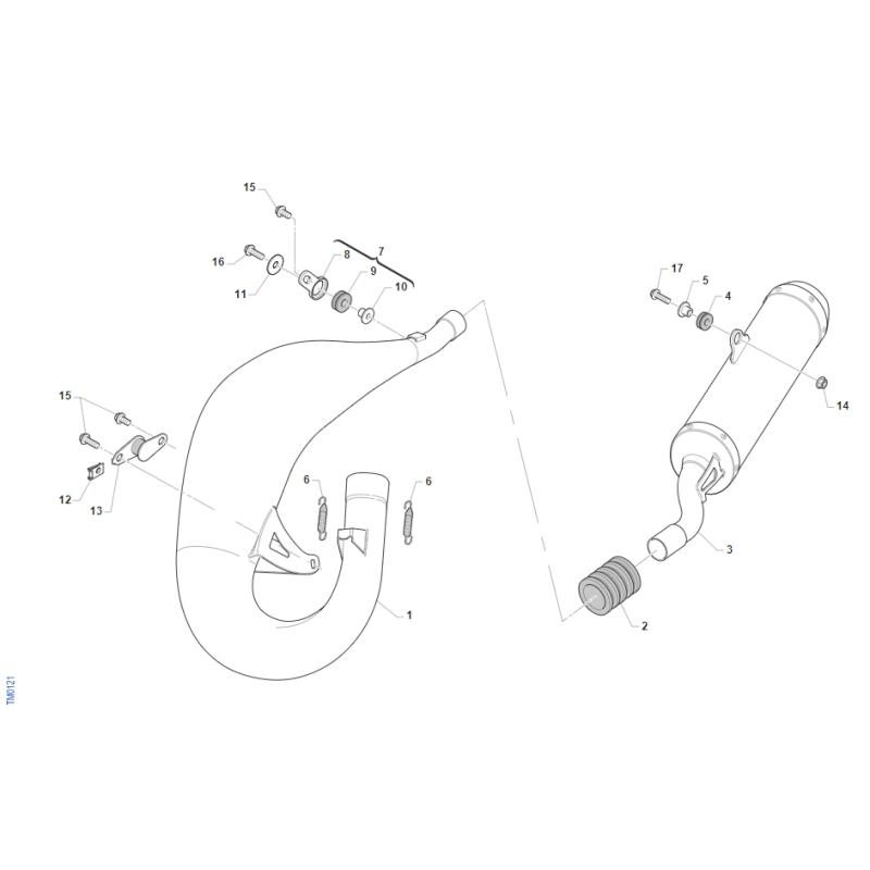 ECHAPPEMENT TM 85 MX SENIOR 2021