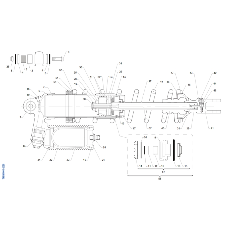 AMORTISSEUR TM 85 MX SENIOR 2021