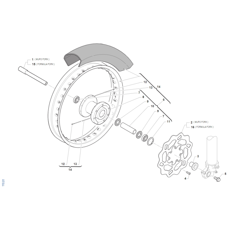 ROUE AVANT TM 85 SMX JUNIOR 2022