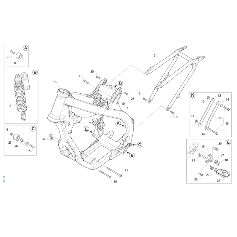 CHASSIS TM 85 SMX JUNIOR 2018-2022