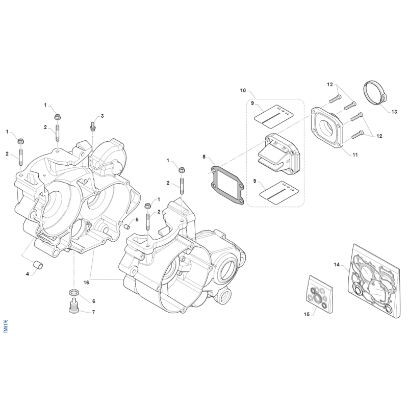 CARTER MOTEUR TM 85 SMX JUNIOR 2022-2024