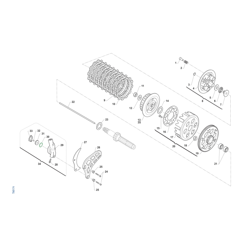 EMBRAYAGE TM 144 MX 2T 2025